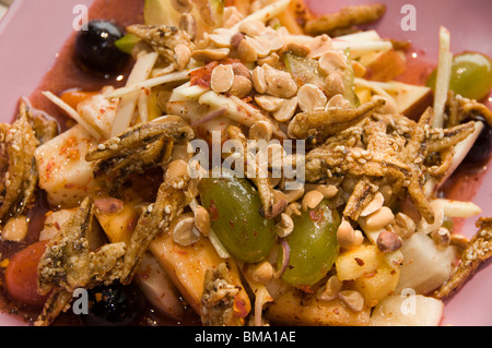 Thai food, spicy mixed fruit salad. Stock Photo