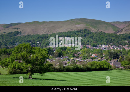 CHurch Stretton nestling at the foot pf the Long Mynd in Shropshire, England Stock Photo