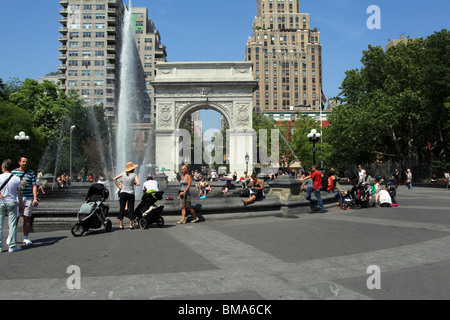 Washington Square Park, New York City Stock Photo