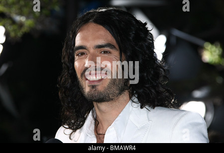 RUSSELL BRAND GET HIM TO THE GREEK WORLD PREMIERE LOS ANGELES CA 25 May 2010 Stock Photo