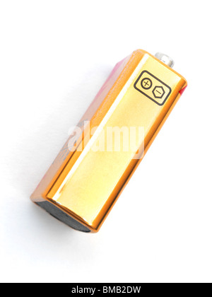 Battery Showing Plus And Minus Symbols Stock Photo - Alamy
