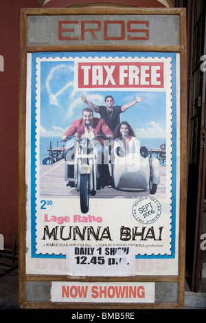 Lage Raho Munna Bhai Hindi film poster featuring Gandhi philosophy ; Bombay Mumbai ; Maharashtra ; India NO MR Stock Photo