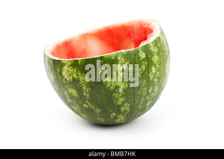 Watermelon Bowl with white background Stock Photo