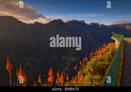 Eira do Serrado viewpoint sunset madeira portugal eu europe Stock Photo