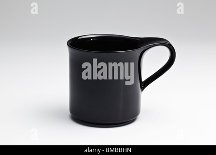 Single Black Mug Stock Photo