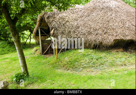 Reconstruction of an iron age hut Stock Photo - Alamy