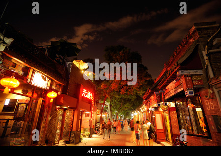 Nan Luo Gu Xiang bar area in Beijing, China. 2010 Stock Photo