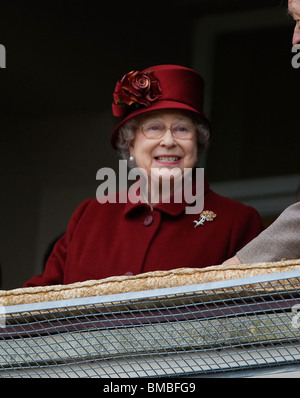 Britain's Queen Elizabeth II at the Cheltenham Festival 2009 Stock ...