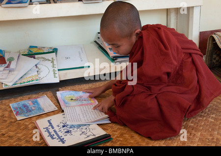 Myanmar. Burma. Shan State. Thit La village library Stock Photo