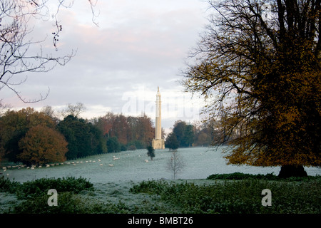 Lord Cobhams Pillar, Stowe, Buckinghamshire, England Stock Photo