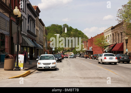 Main Street, Hannibal, Missouri, USA. Stock Photo