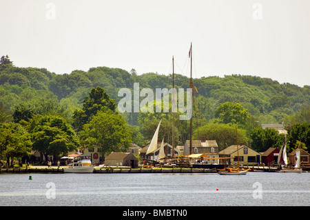 Mystic seaport, Connecticut, USA Stock Photo