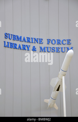 USS Nautilus - the 1st U.S. nuclear submarine at The Submarine Force Museum, Groton, Connecticut, USA Stock Photo