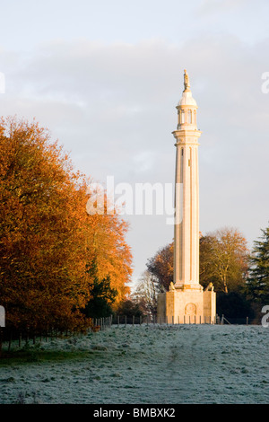 Lord Cobhams Pillar, Stowe, Buckinghamshire, England Stock Photo