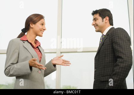 Business executives discussing Stock Photo