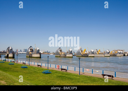 Thames Barrier Woolwich London England Stock Photo