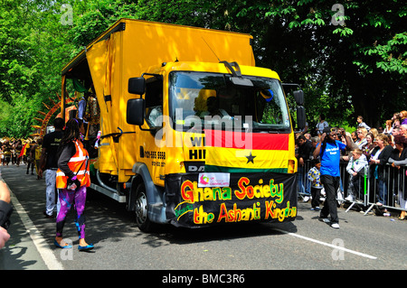 Luton Carnival Ghana Ashanti Kingdom 2010 Stock Photo