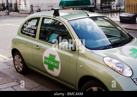 Doctorcall car,Private Medical emergencies, Manchester Street, London, England, UK, Europe Stock Photo