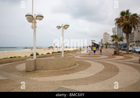 Ha-Tayelet Tel Aviv Esplanade - Israel Stock Photo