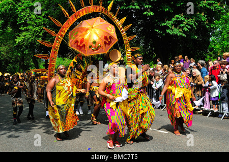 Luton Carnival Ghana Ashanti Kingdom 2010 Stock Photo