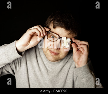 funny guy looking at you Stock Photo