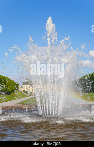 Fountain in the baroque garden of Drottningholm Palace, Sweden. Stock Photo