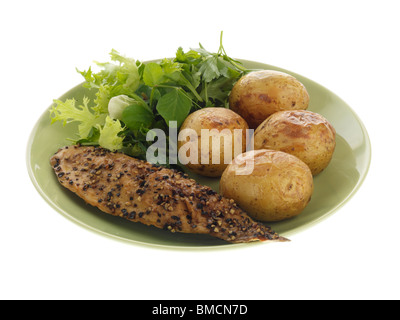 Peppered Mackerel Fillet Stock Photo