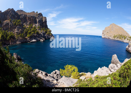 Sa Calobra northern Majorca Mallorca Balearic Islands Spain Europe EU Stock Photo