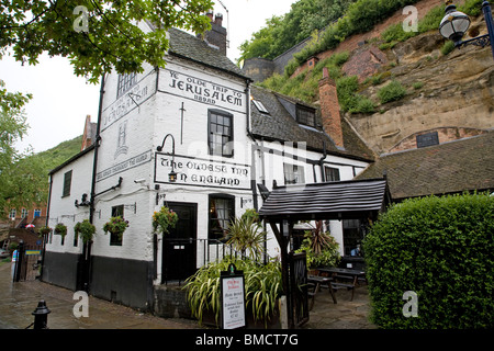 Ye Olde Trip to Jerusalem, Nottingham (12th century), the oldest pub in England Stock Photo