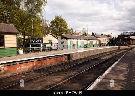 Pickering station on the North Yorkshire Moors Railway, England Stock Photo