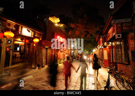 Nan Luo Gu Xiang bar area in Beijing, China. 2010 Stock Photo