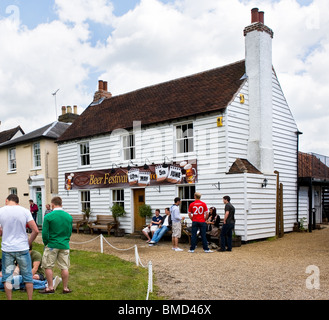 The Hoop Public House in Stock in Essex.  Photo by Gordon Scammell Stock Photo