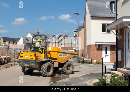 Broughton Gate Housing Estate - Milton Keynes - Buckinghamshire Stock Photo