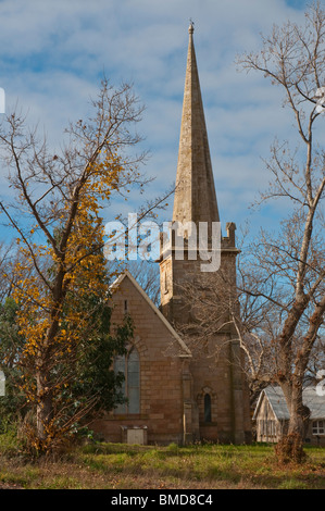 St Andrews Uniting Church, Campbell Town, Tasmania Australia. Built in 1847 in the gothic revival style. Stock Photo