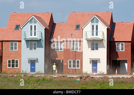 Broughton Gate Housing Estate - Milton Keynes - Buckinghamshire Stock Photo