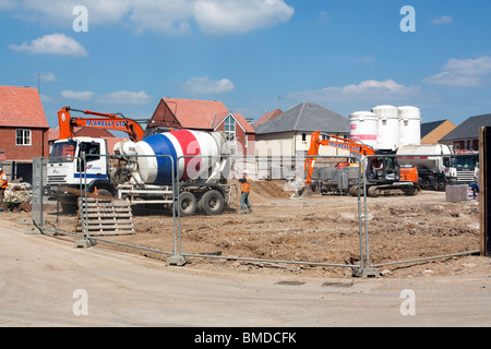 Broughton Gate Housing Estate - Milton Keynes - Buckinghamshire Stock Photo