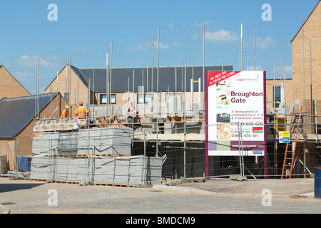 Broughton Gate Housing Estate - Milton Keynes - Buckinghamshire Stock Photo