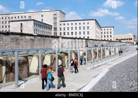 New exhibition center at Topographie des Terrors the site of former Gestapo police headquarters in Berlin Germany Stock Photo