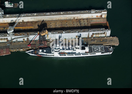 US coast guard cutter ship Diligence at dock in Cape Fear River Stock ...