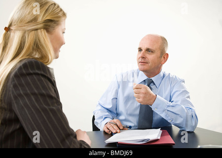 Businesspeople Talking Stock Photo