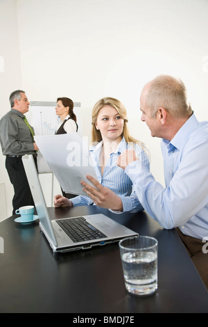 Group of Business People in Office Stock Photo