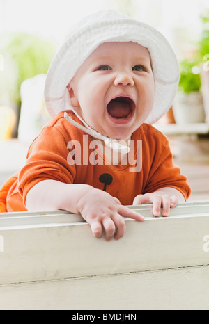 Portrait of Happy Baby Stock Photo