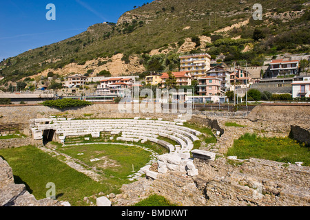 Archaeological site, Roman colony Albium Intemelium, Ventimiglia, Imperia province, Liguria, Italy Stock Photo