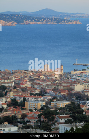 Overview of the coastal city of La Ciotat near Marseille Stock Photo