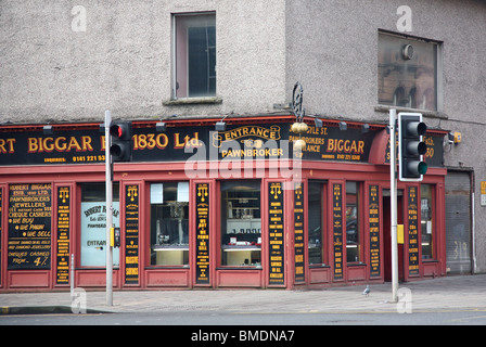 Biggar's pawnbrokers shop, Argyle Street, Glasgow, Scotland, UK Stock Photo