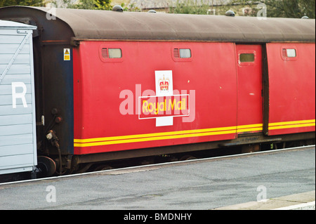 A station on a railway line in the countryside Stock Photo