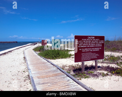 Sebastian Inlet on the Atlantic caost of Florida Stock Photo