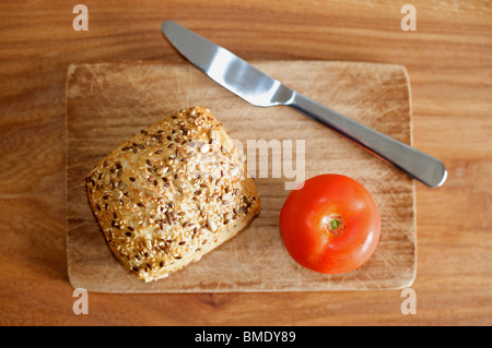 Seeded bread roll Stock Photo