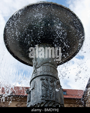 Richard-Strauss-Brunnen fountain in Munich,Germany Stock Photo