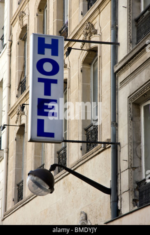 Small and old Hotel building in Paris France Stock Photo